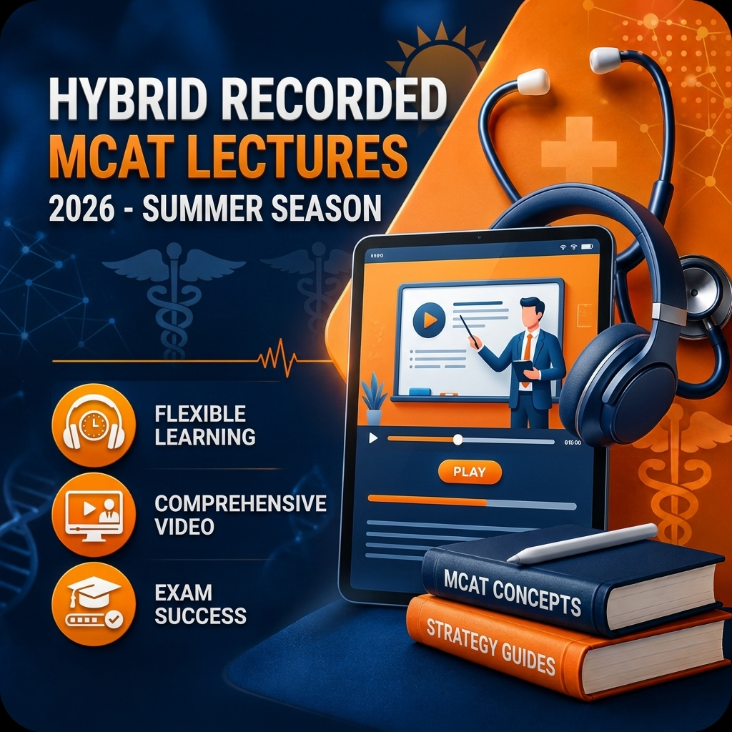 Hybrid Recorded MCAT Lectures 2026 - Summer Season