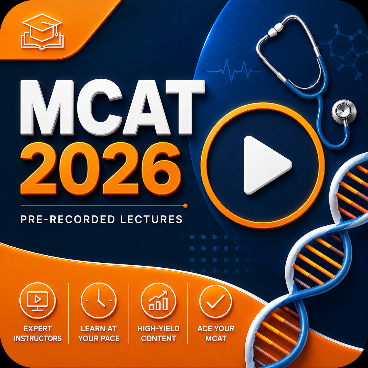 MCAT Pre-Recorded Lectures 2026 - Summer Season